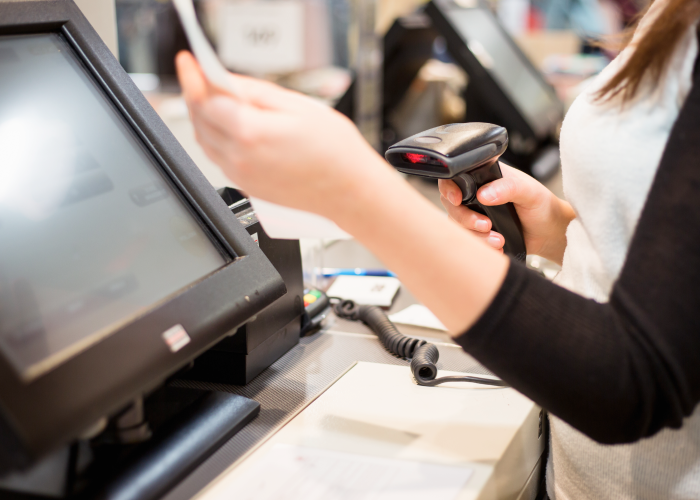 レジ作業（伝票スキャン）