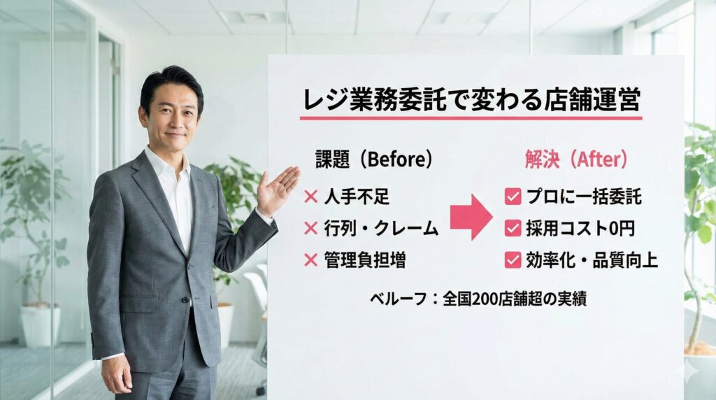 レジ業務委託で変わる店舗運営